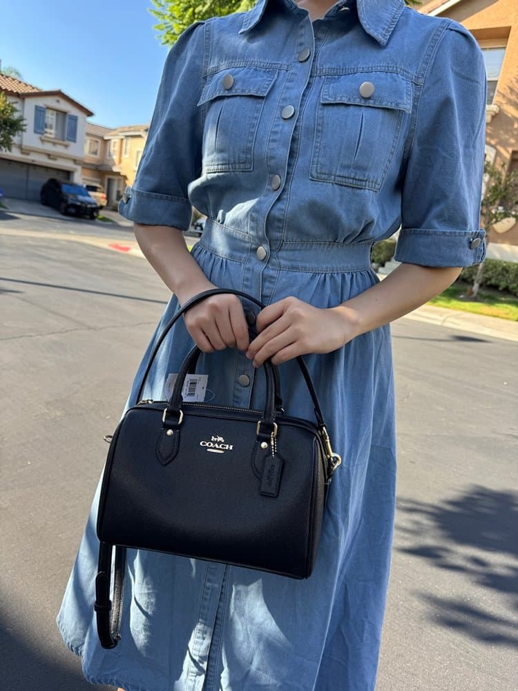 COACH 코치 로완 사첼백 여성 탑핸들 보스턴 토트백